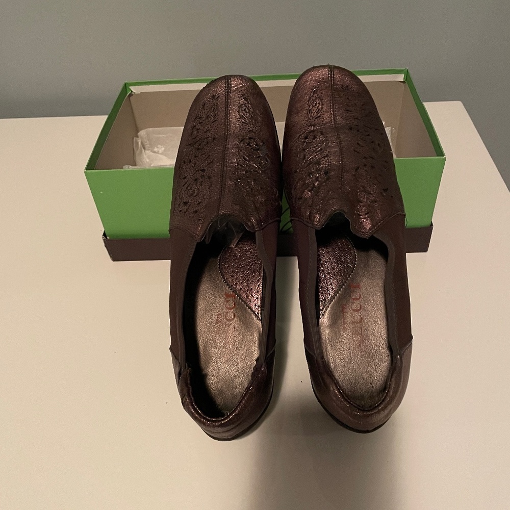 Sesto Meucci bronze driving moccasins size 8M